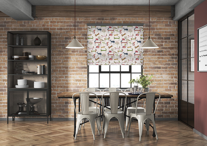 Oh My Deer, Berry - Roman Blind - Image 5